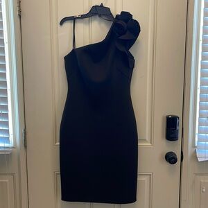 Black One Shoulder Dress Size 10